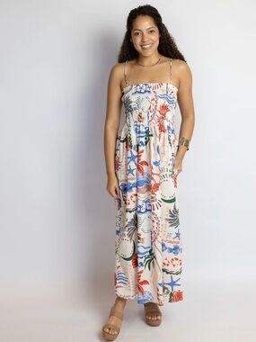 Cornelia Getaway Midi Dress Multi
